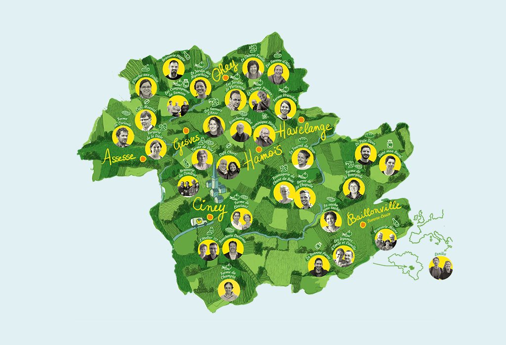 carte du Condroz namurois