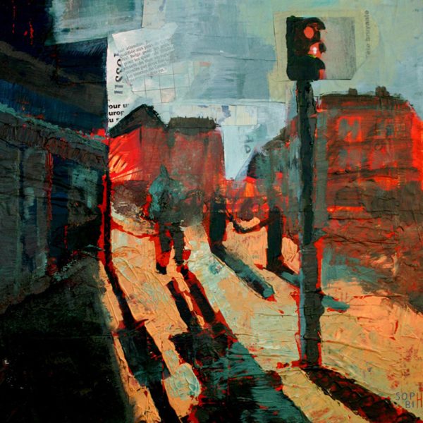 peinture feu rouge
