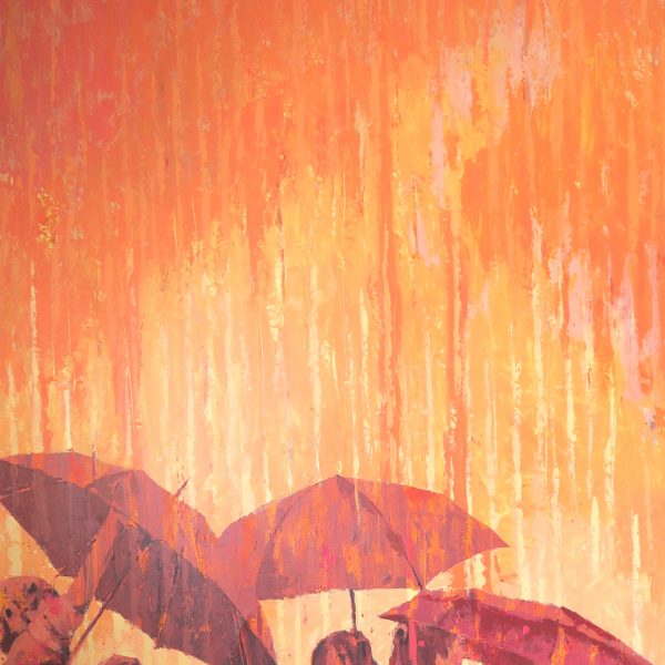 peinture sous la pluie